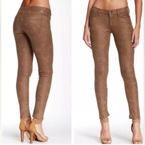 🤎Mother Denim The Looker Texas Rein Size 27 Faux Suede Jeans 🤎